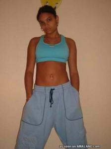 Sporty Ebony  Girlfriend