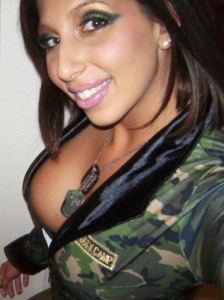Busty Army Babe 